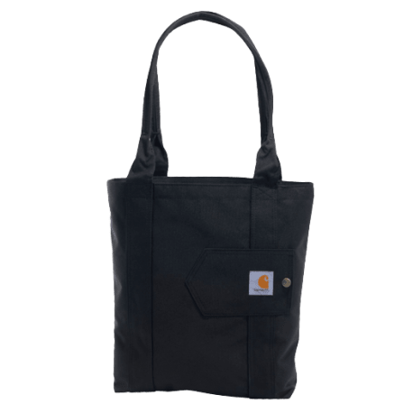 Carhartt Black Vertical Open Tote Bag