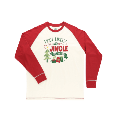 LazyOne Small Most Likely to Jingle All the Way Long Sleeve PJ