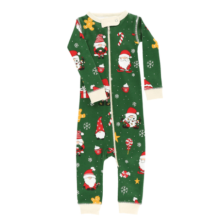 LazyOne Christmas Gnome Infant Union Suit, Medium