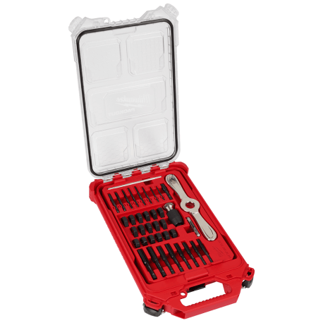 Milwaukee 38PC SAE Tap & Die PACKOUT™ Set w/ Hex-LOK Handle