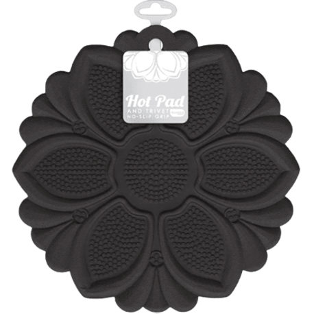 Talisman Designs Black Non-Slip Grip Trivet