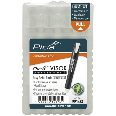 Pica Visor White Refills, 4PK