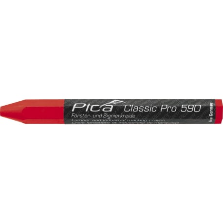 Pica Classic Pro Lumber and Industrial Crayon, Red