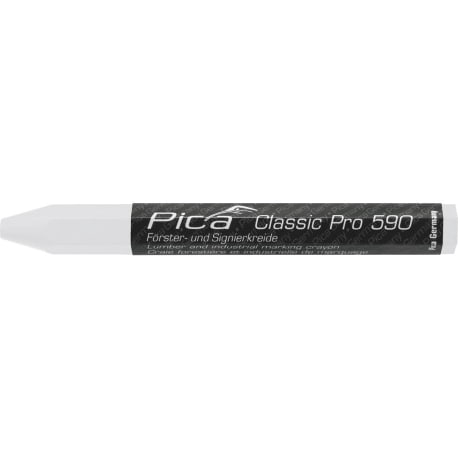 Pica Classic Pro Lumber and Industrial Crayon, White