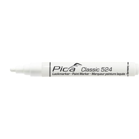 Pica Classic 524 Industry Paint Marker, White