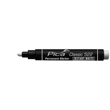 Pica Classic 522 Permanent Marker, Instant-White