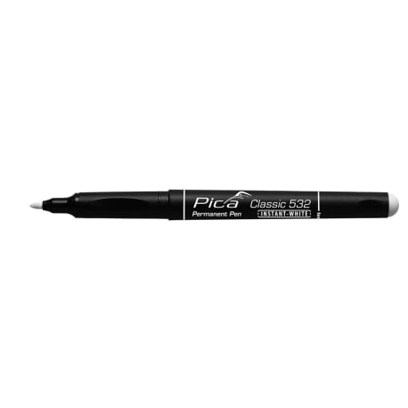 Pica Classic 532 Permanent Pen, Instant-White