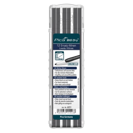 Pica BIG-Dry ANILINE 2.0 Refill Leads, 8PK