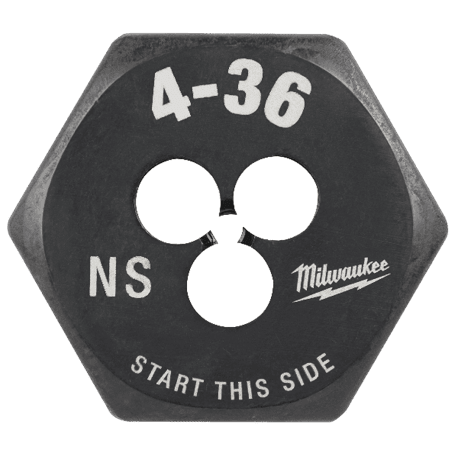 Milwaukee 4-36 NS 1" Hex Threading Die