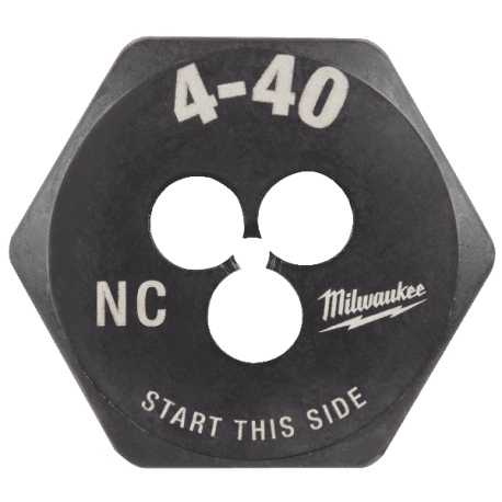 Milwaukee 4-40 NC SAE 1" Hex Threading Die