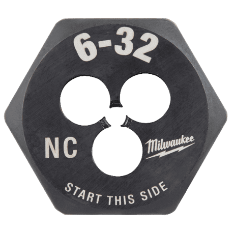 Milwaukee 6-32 NC 1" Hex Threading Die