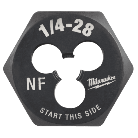 Milwaukee 1/4-28 NF SAE 1" Hex Threading Die