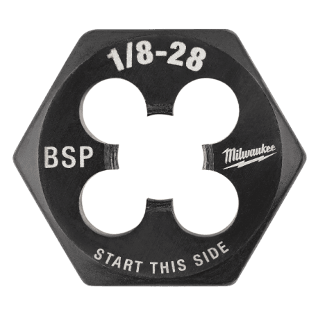 Milwaukee 1/8"-28 BSP SAE 1" Hex Threading Die