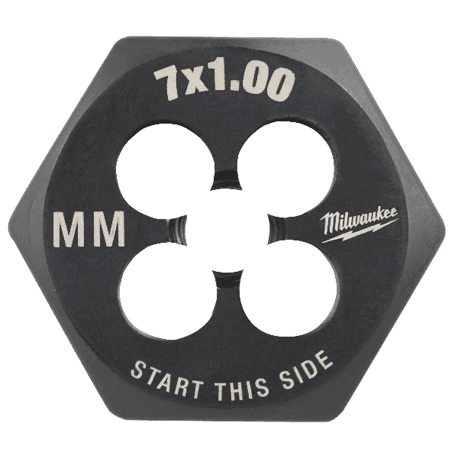 Milwaukee M7-1 mm Metric 1" Hex Threading Die