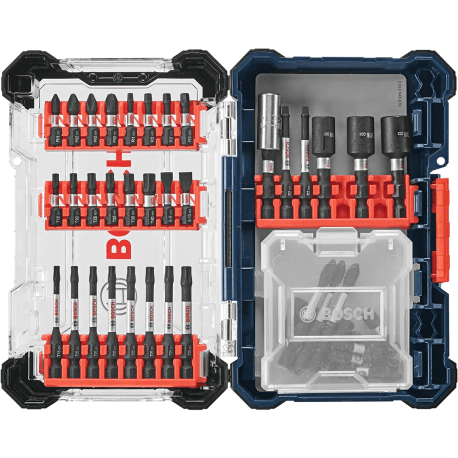 Bosch Driven Impact Screwdriving Case Set, 45PC