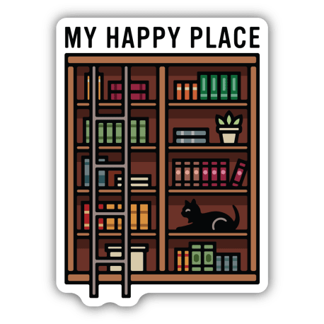 Stickers Northwest Library Happy Place Sticker