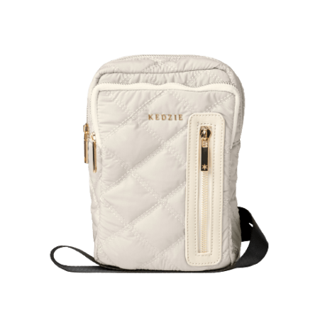 KEDZIE Light Gray Crossbody Bag