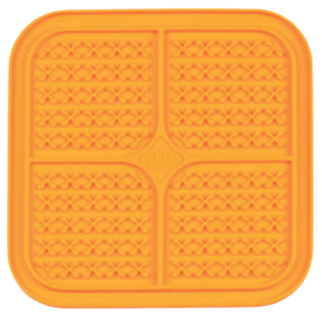 Pet Zone Orange Boredom Busterz Indulge Lick Mat