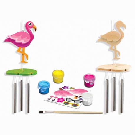 MasterPieces Flamingo Wind Chime Wood Paint Kit