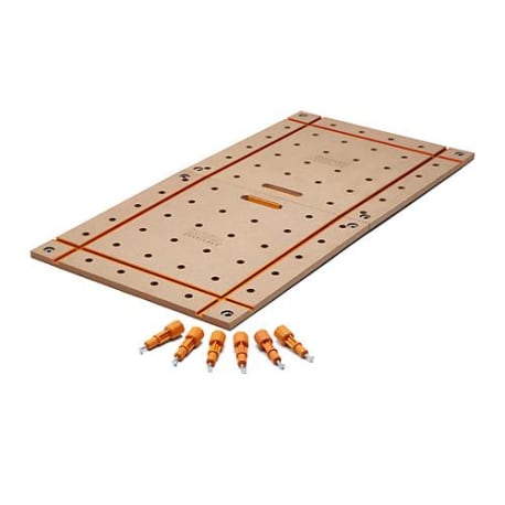 Bora Tool 2X4 Centipede T-Track Table Top, 3/4 in. Holes