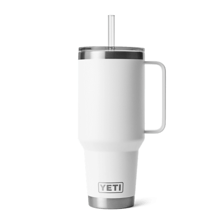 YETI Rambler 42-oz White Mug with Straw Lid