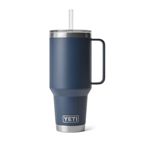 YETI Rambler 42-oz Navy Mug with Straw Lid