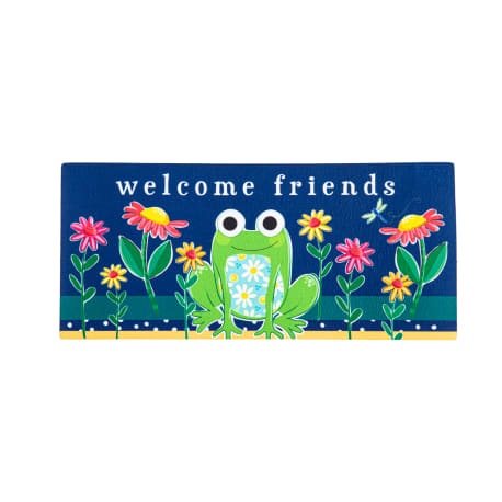 Evergreen Welcome Friends Frog Switch Mat