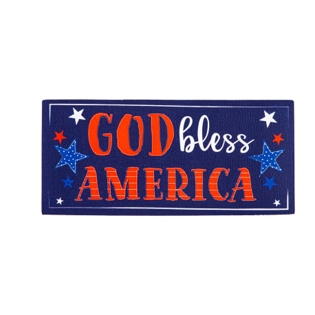 Evergreen God Bless America Mat