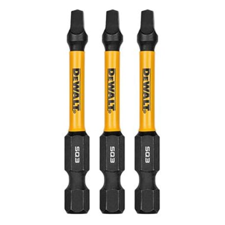 DEWALT 2.25 in. Flextorq Square #3, 3-Pack