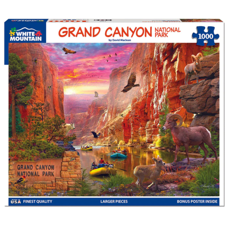 White Mountain Grand Canyon Puzzle, 1000 Pieces