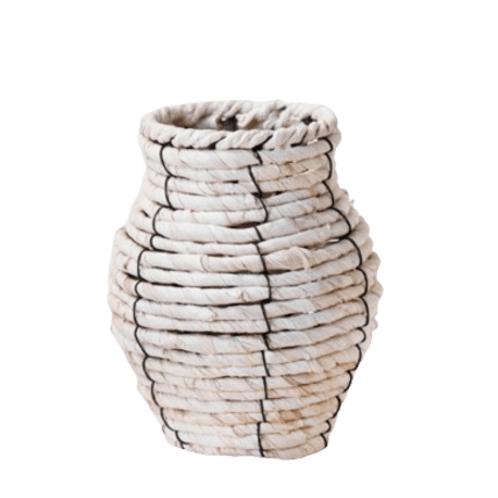 PD Home & Garden 6.3" Corn Rope Vase