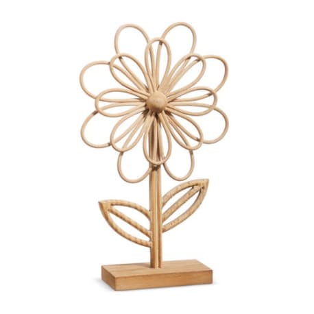 RAZ Imports 14.5" Rattan Flower