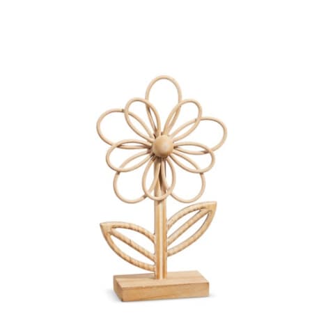 RAZ Imports 11.75" Rattan Flower