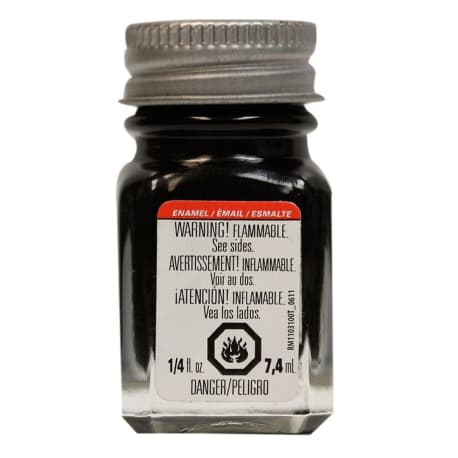 Testors Black Enamel Gloss Paint, .25 oz.