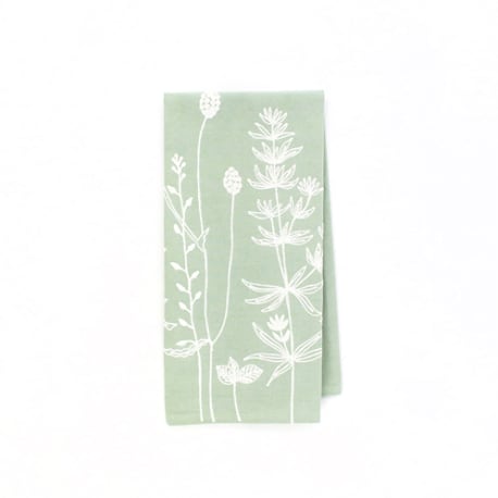 Wing Tai Sage Floral Tea Towel