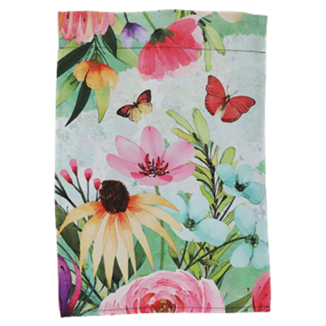 Tremont Floral Watercolor Floral Garden Flag