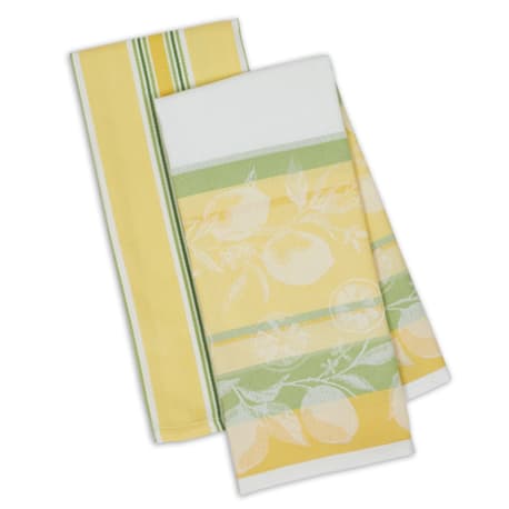 Design Imports Lemons Dishtowel Set, 2-Pack