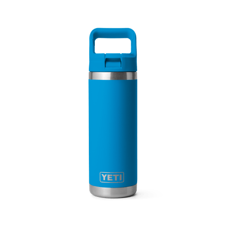 YETI Rambler Big Wave Blue Bottle with Straw Cap, 18 oz.