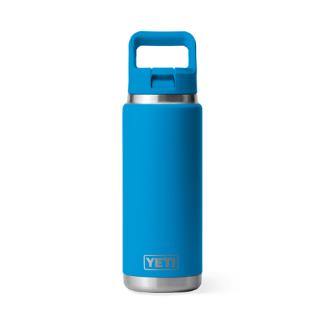 YETI Rambler Big Wave Blue Bottle with Straw Cap, 26 oz.