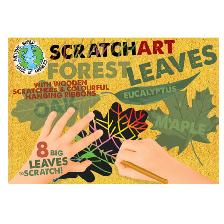 House of Marbles Leaves Scratch Art Set