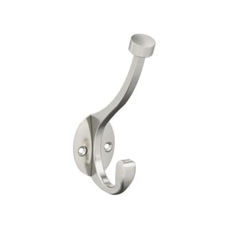 Amerock Adare Two Prong Satin Nickel Decorative Wall Hook