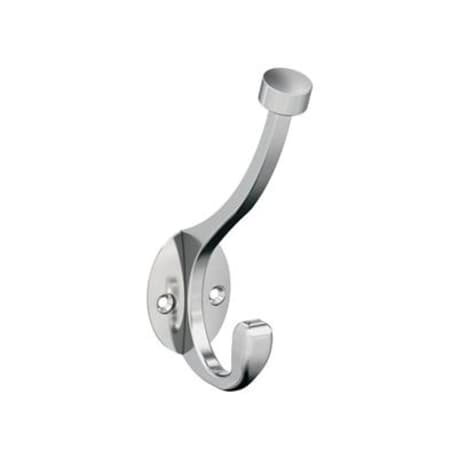 Amerock Adare Two Prong Polished Chrome Decorative Wall Hook