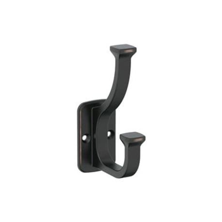 Amerock Alder Two Prong Oil-Rubbed Bronze Decorative Wall Hook