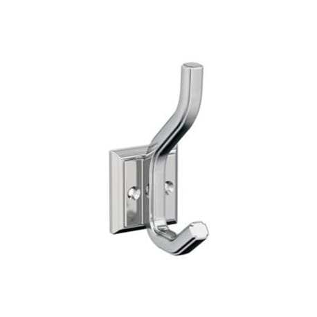 Amerock Aliso Two Prong Polished Chrome Decorative Wall Hook