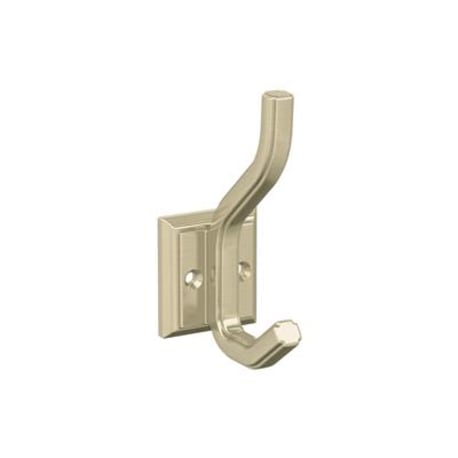 Amerock Aliso Two Prong Golden Champagne Decorative Wall Hook