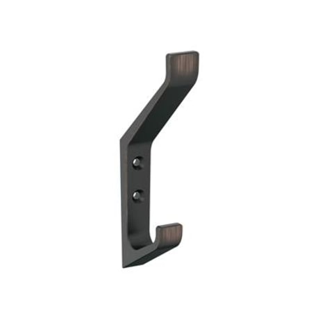 Amerock Emerge Two Prong Oil-Rubbed Bronze Decorative Wall Hook