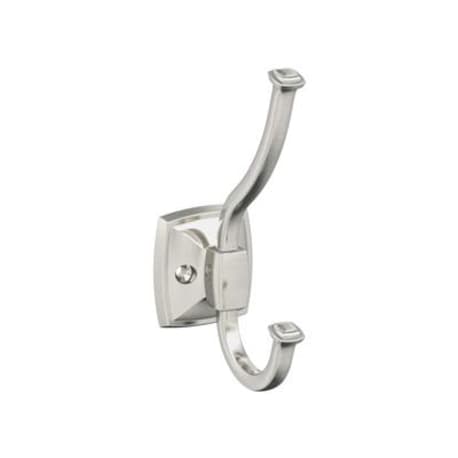 Amerock Kinsale Two Prong Satin Nickel Decorative Wall Hook