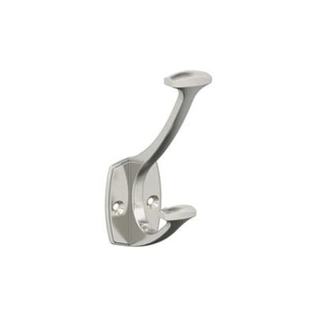 Amerock Vicinity Two Prong Satin Nickel Decorative Wall Hook