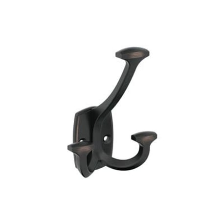 Amerock Vicinity Three Prong Oil-Rubbed Bronze Decorative Wall Hook