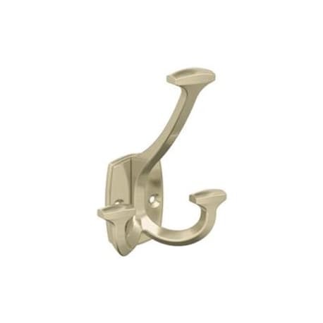 Amerock Vicinity Three Prong Golden Champagne Decorative Wall Hook